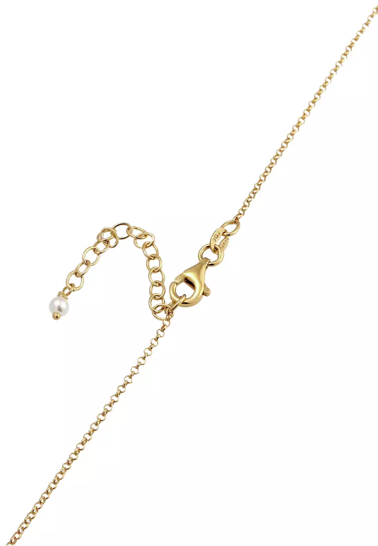 Necklace Choker Pearls Gold Plated Embellished With Crystals By Swarovski®