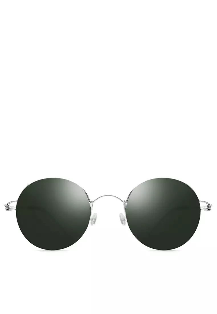 Twenty Eight Shoes Silver Green Round Frame Sunglasses FS 28609