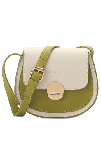 Jual Playboy Bunny Playboy Bunny Ladies Pu L Sling Bag Green Original Zalora Indonesia