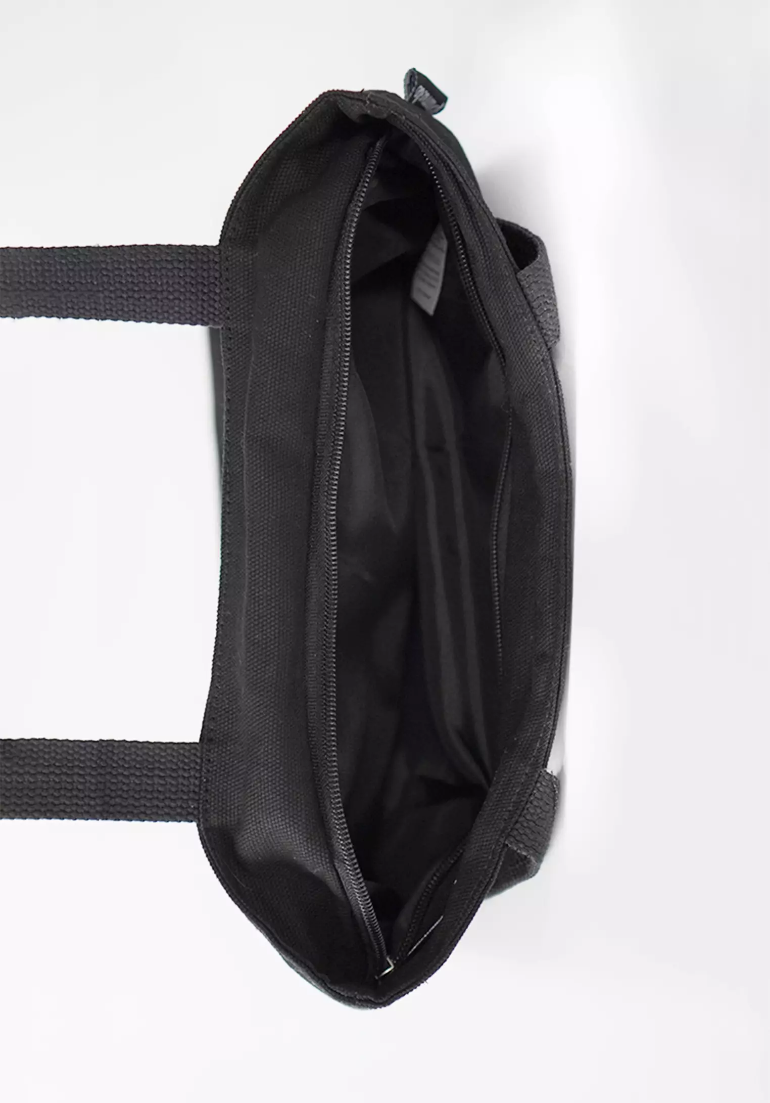 Tas Tote Bag Wanita Bahan Kanvas Penutup Resleting Anna Line