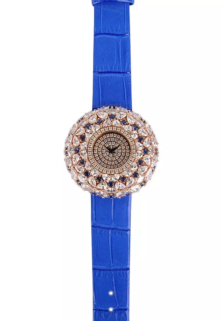 【Hot Style】Crisathena Macaron Fashion Watch in Navy for Women