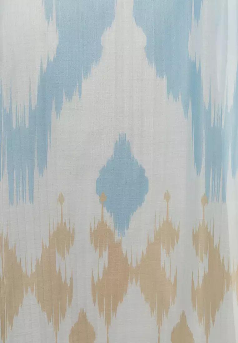 Abu Ikat Wave Cut Outer & Pleated Slip Dress