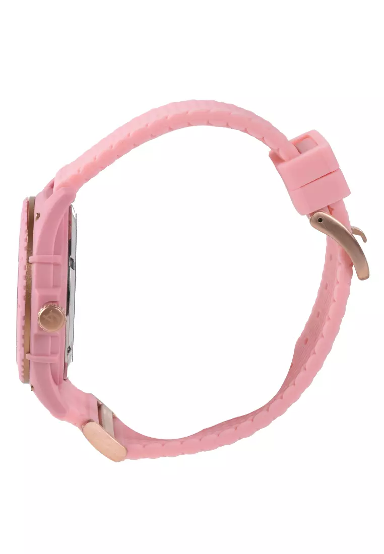 Alexandre Christie Green Ocean - Jam Tangan Wanita - Pink - Rubber Strap - 6584 MFRRGPN