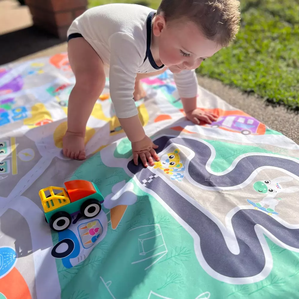 Playgro City To Country Reversible Jumbo Mat - Alas Bermain Anak Bayi