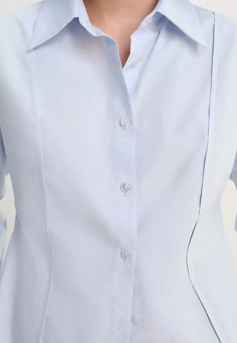 Tailored Button Down Shirt - Blue