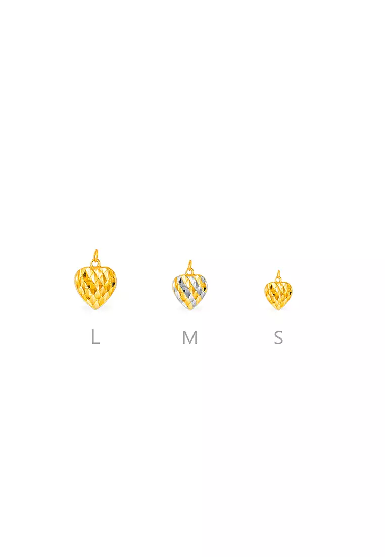 916/22K Gold Love Pendant B254 (M Size)