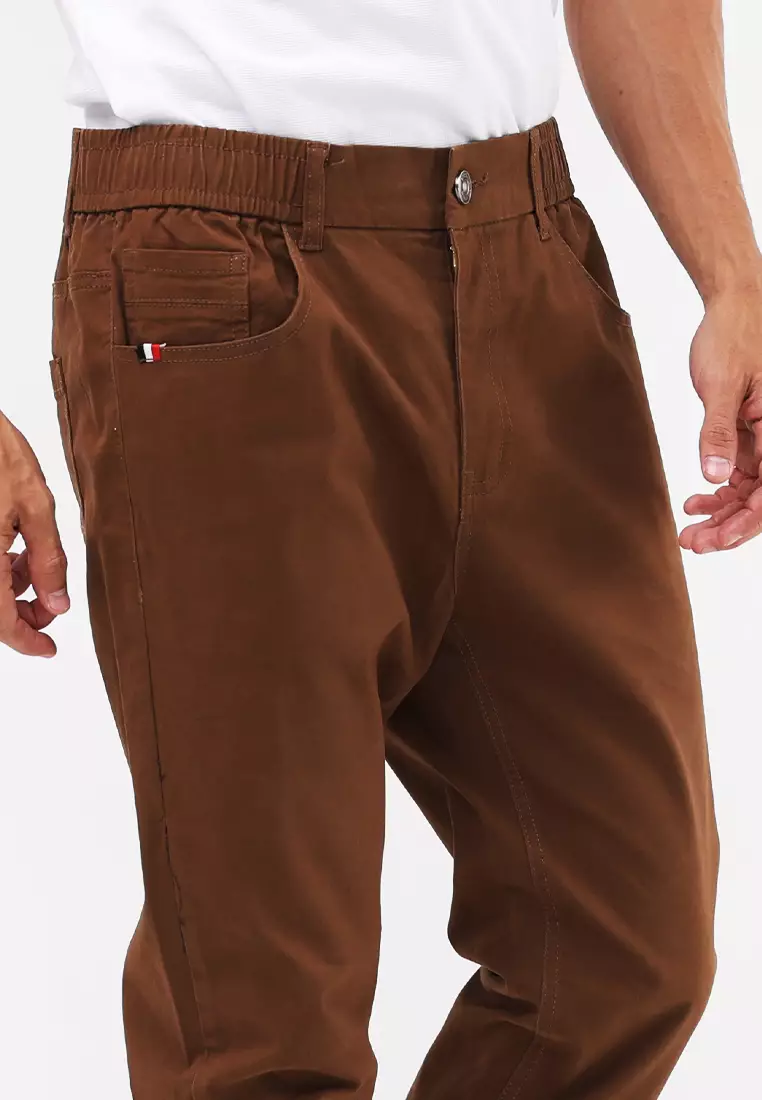 Colored Long Pants Slim Tapered