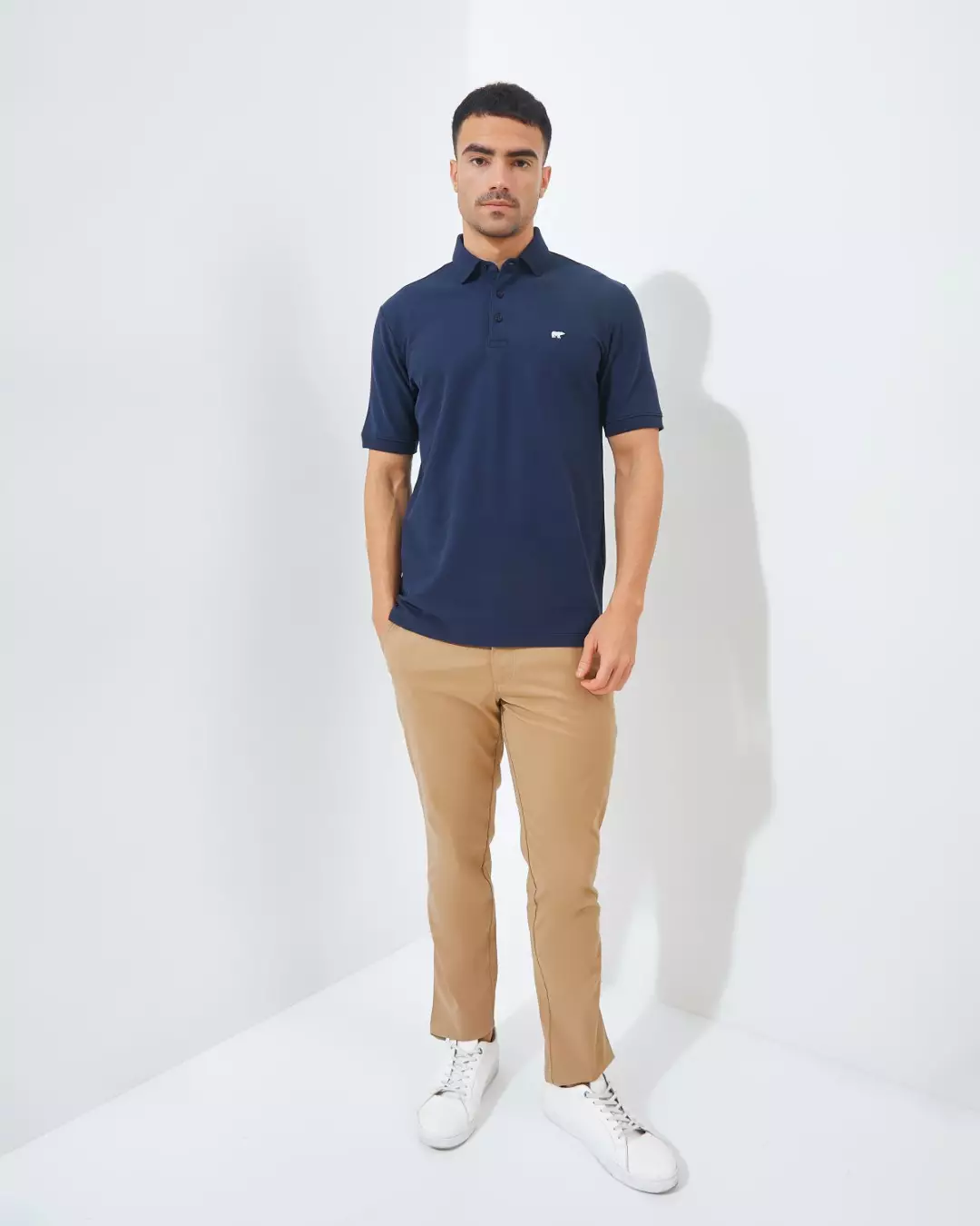 Jack Nicklaus Cairo Polo Shirt Pria Regular Fit Navy Colour Navy