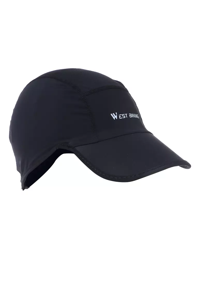 Ignacio Topi Helm Sepeda Cycling Helmet Cap Windproof Unisex Sports Hat Material Polyester ORIGINAL - Black