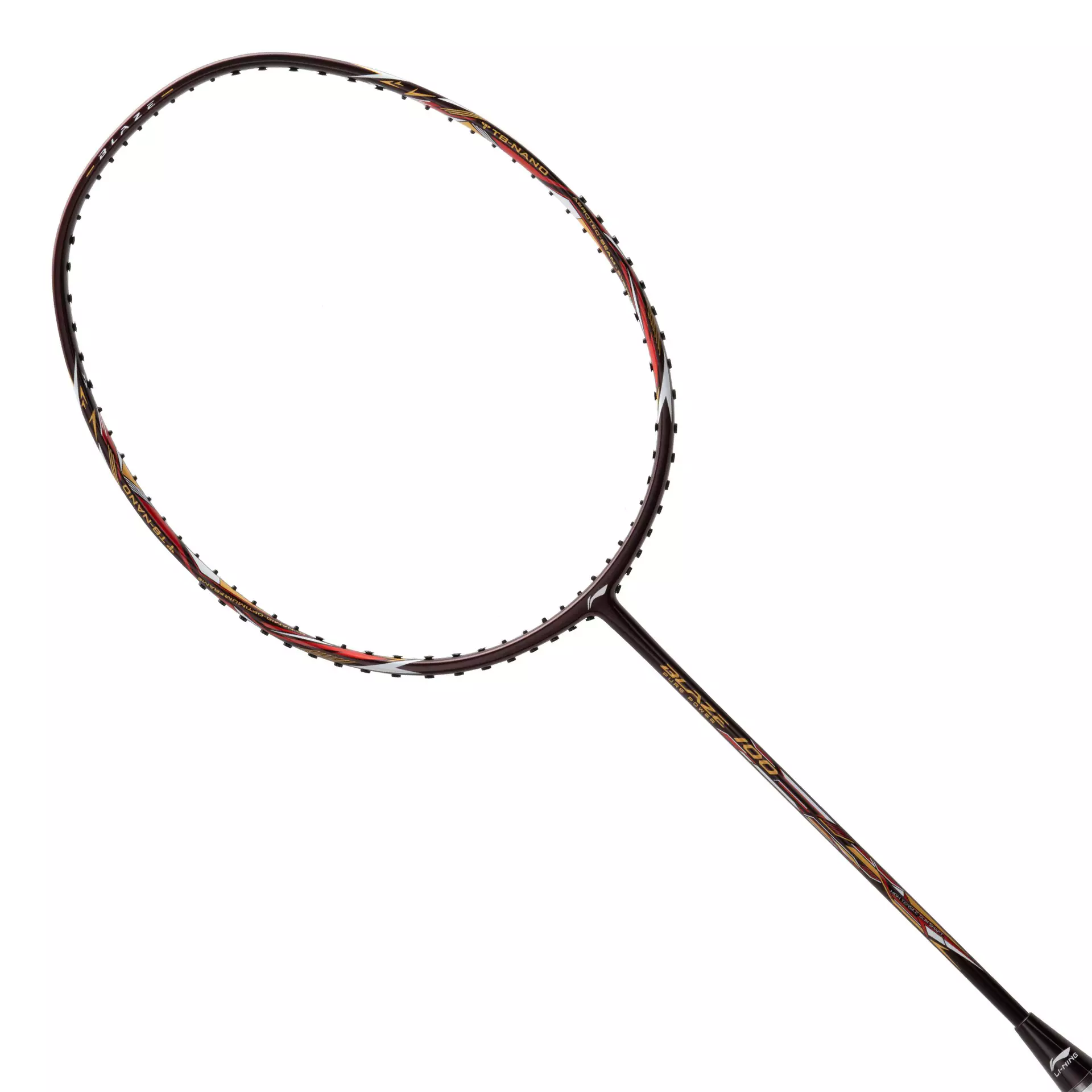 Li-Ning Badminton Racket Blaze 100 84 Grams - Merlot/Gold/Red