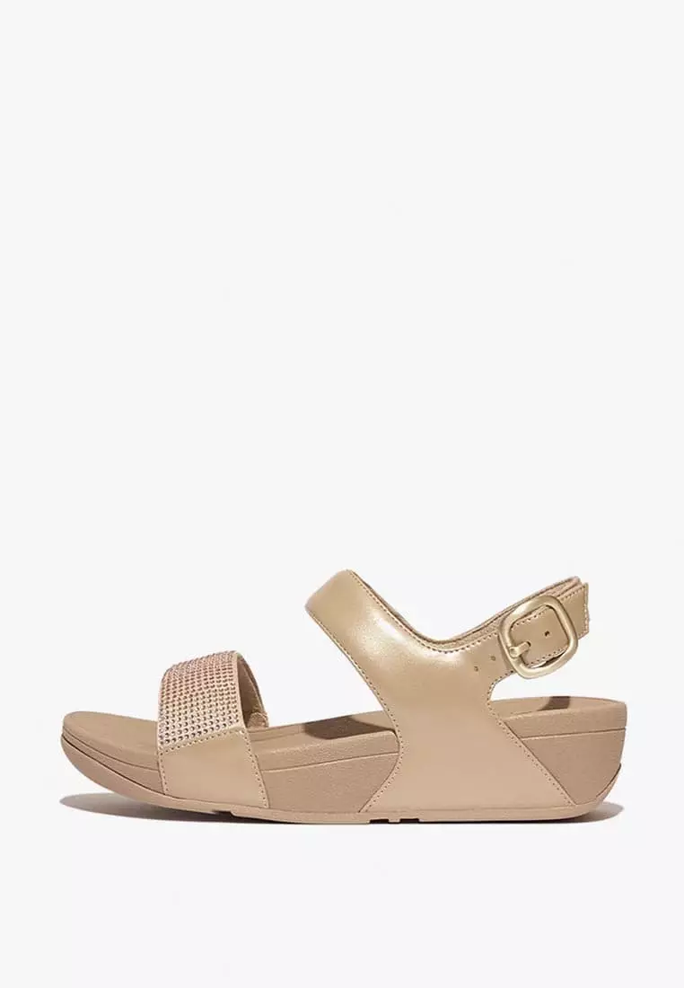 Discount on Fitflop  shoes - SKU: Fitflop Lulu Women's Crystal Embellished Back-Strap Sandals - Latte Beige