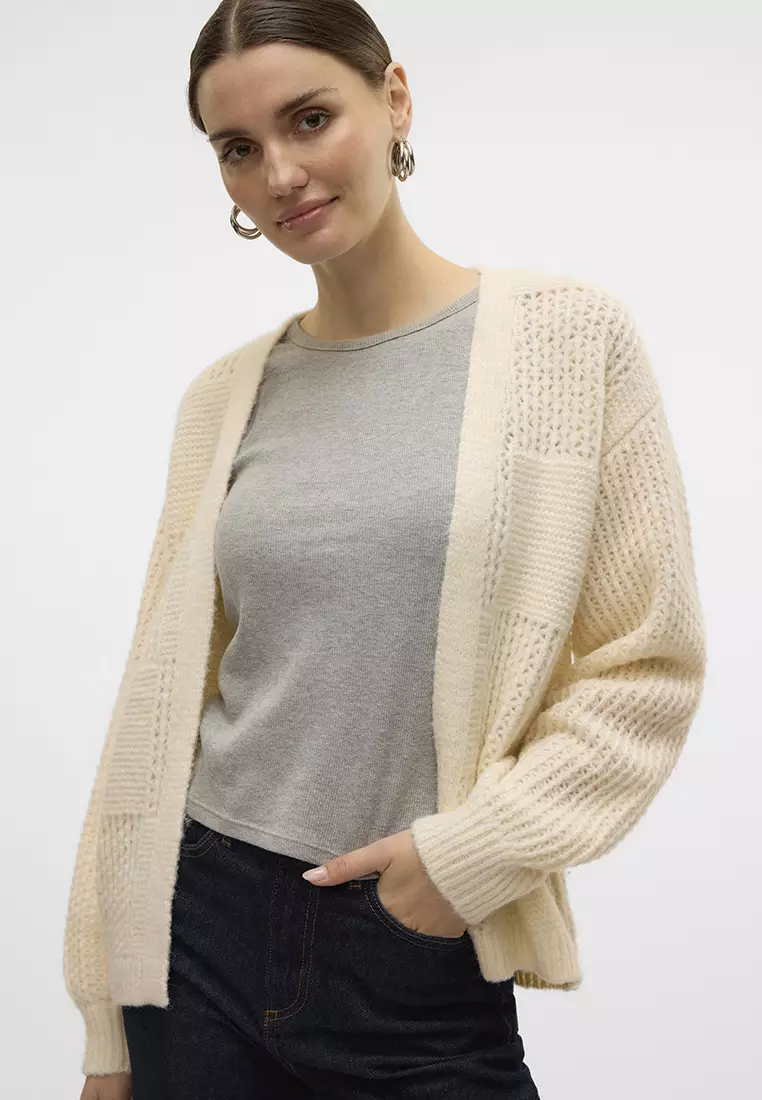 Moon Long Sleeves Open Cardigan