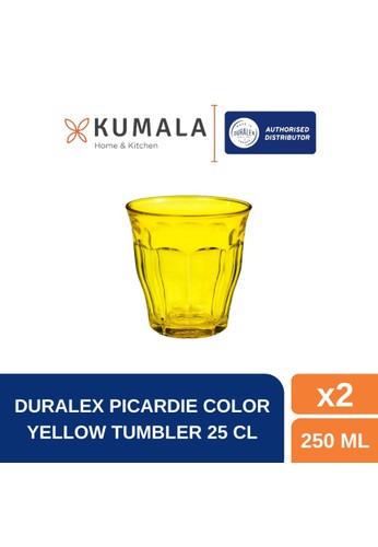 Duralex Duralex Picardie Glass Yellow 250ml Set of 2 C8A07HL8F36619GS_1