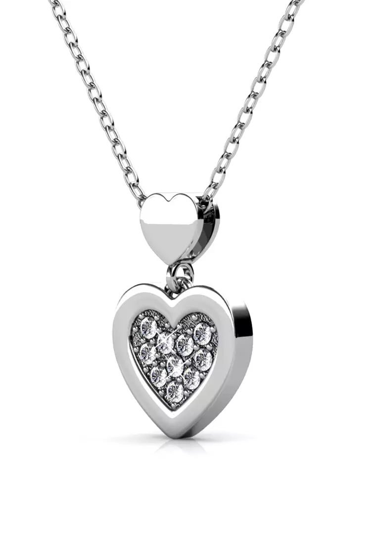 Larine Pendant WG - Kalung Crystal Swarovski by Her Jewellery