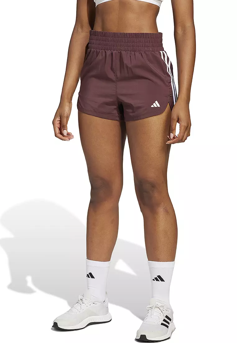 ADIDAS Pacer Training 3-Stripes Woven High-Rise Shorts 2025 Buy - Main Image