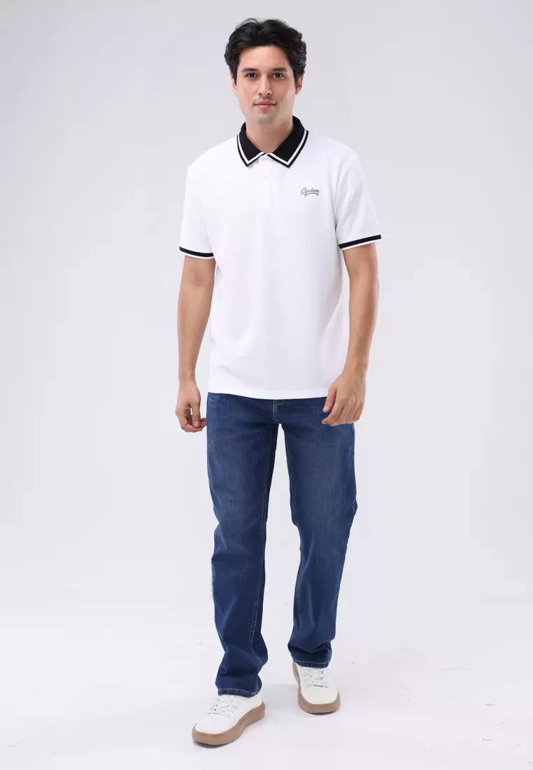 Collared Waffle Tee Short Sleeves