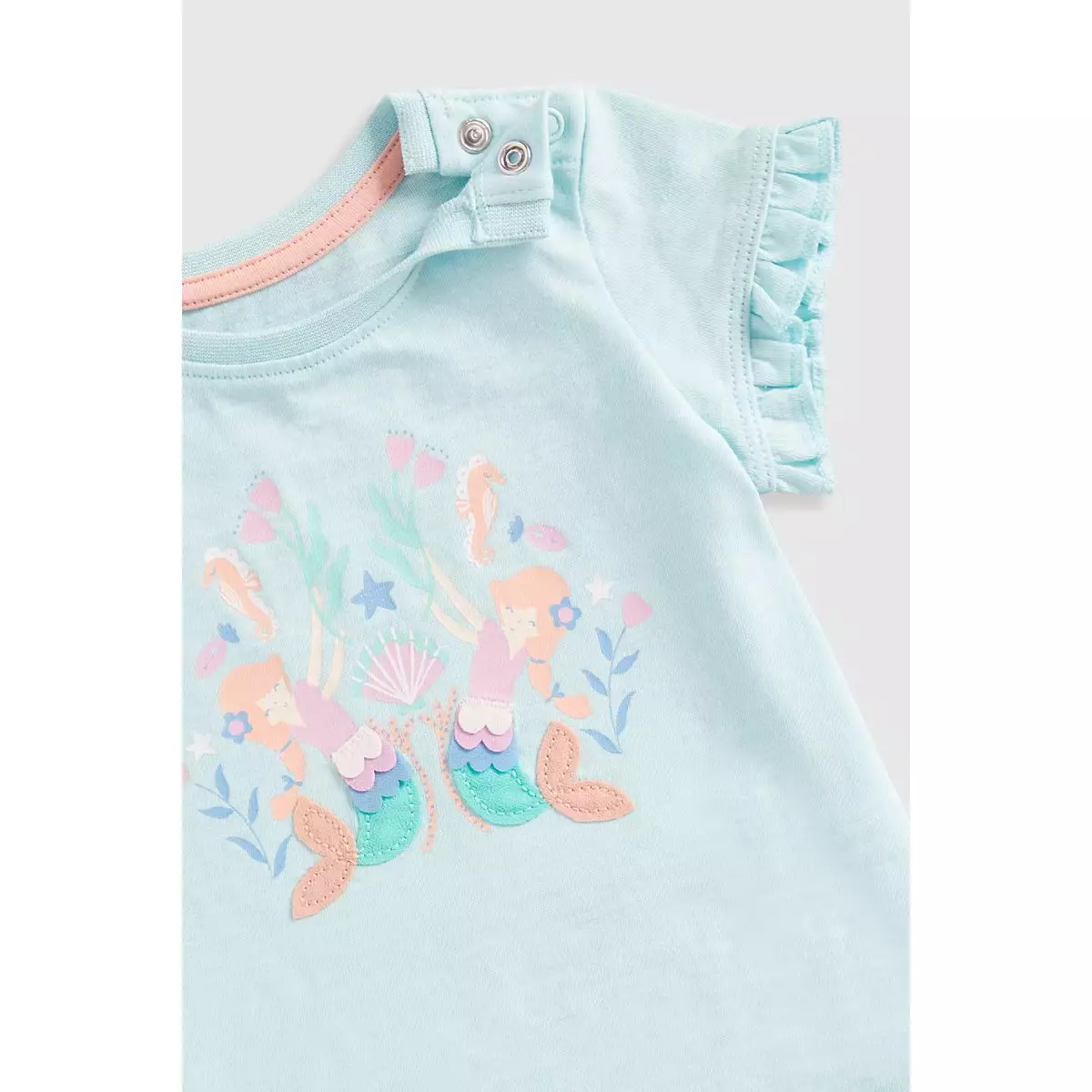Mothercare Ocean T-Shirts 3 Pk - Kaos Bayi Perempuan (Biru)