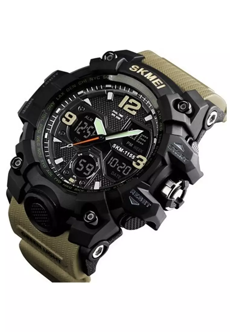 Jam Tangan Casual Analog Digital Pria Many Function Waterproof Strap Tali Material Rubber YY11 ORIGINAL