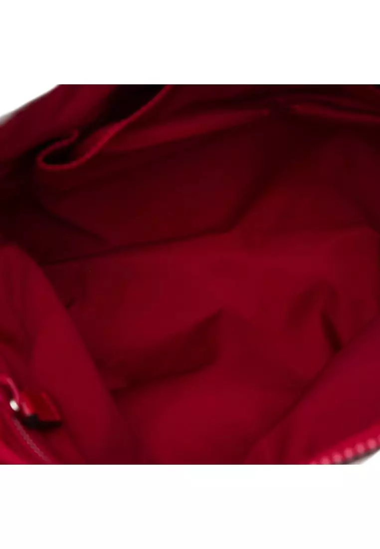 Pre-Loved Gucci Gg Nylon Flat Messenger Bag
