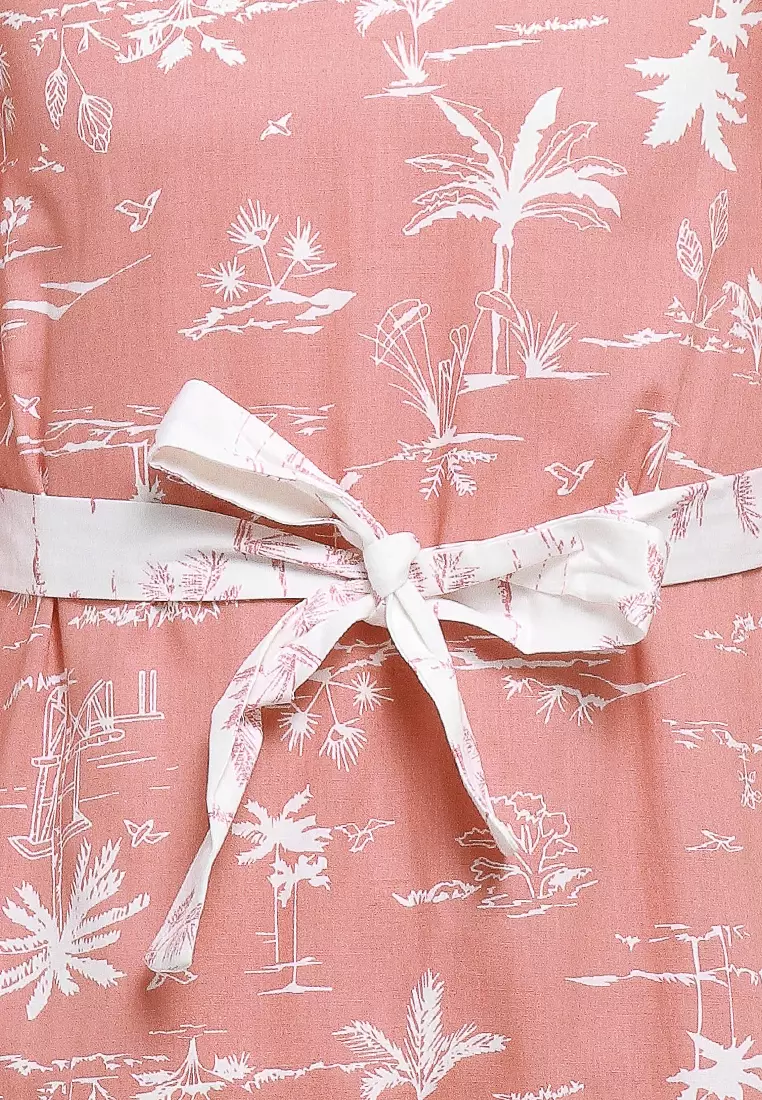 MFMW Lil Dyanuber Dress Anak Salem Motif Daun