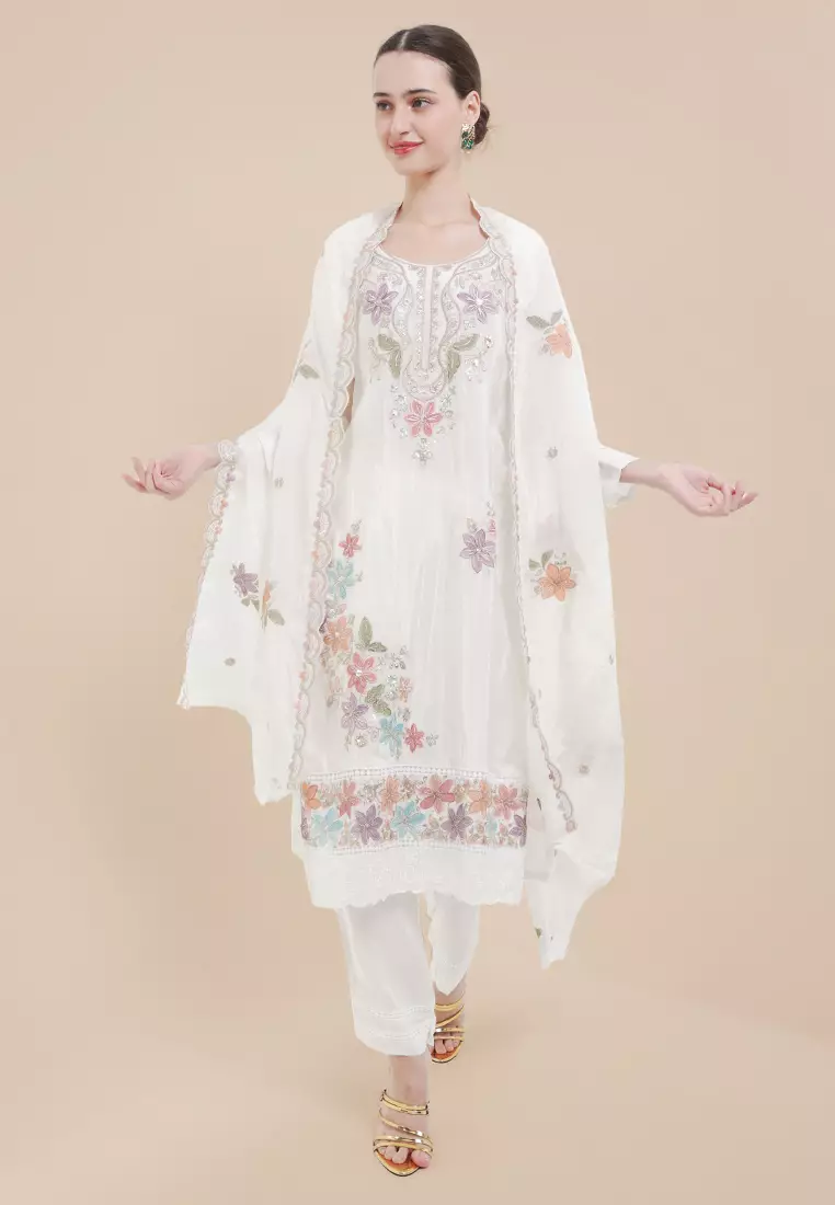 Chanira Festive Tahani Tunic Set - Multi Flower