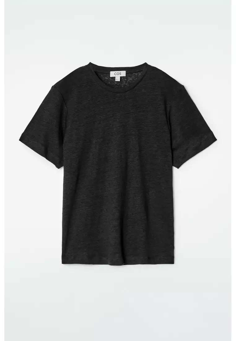 CREW-NECK LINEN T-SHIRT