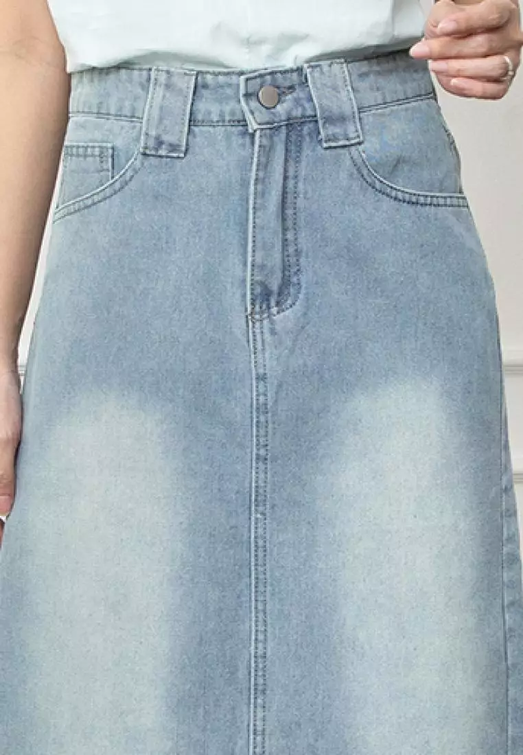 Dezilla Skirt Unfinished in Light Blue