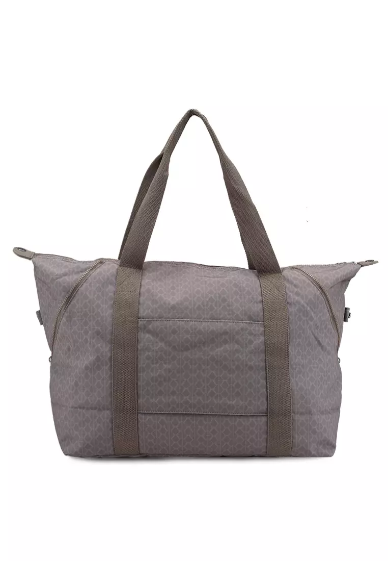 Printed Nylon Large Top Handle Bag