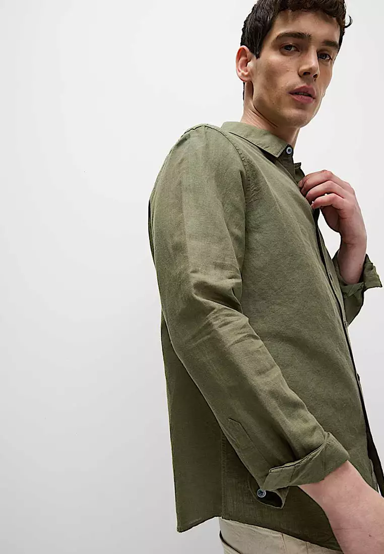 Cotton Linen Blend Shirt
