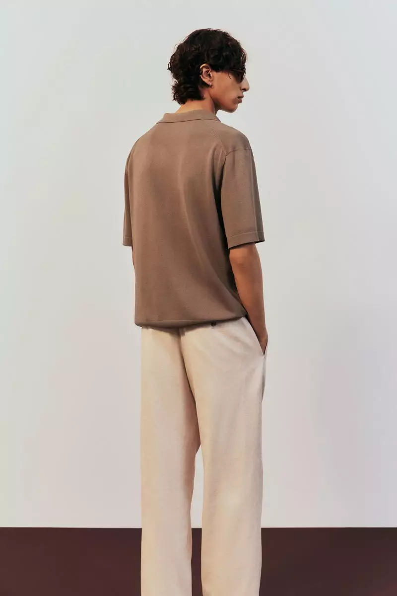 Regular Fit Fine-knit polo shirt
