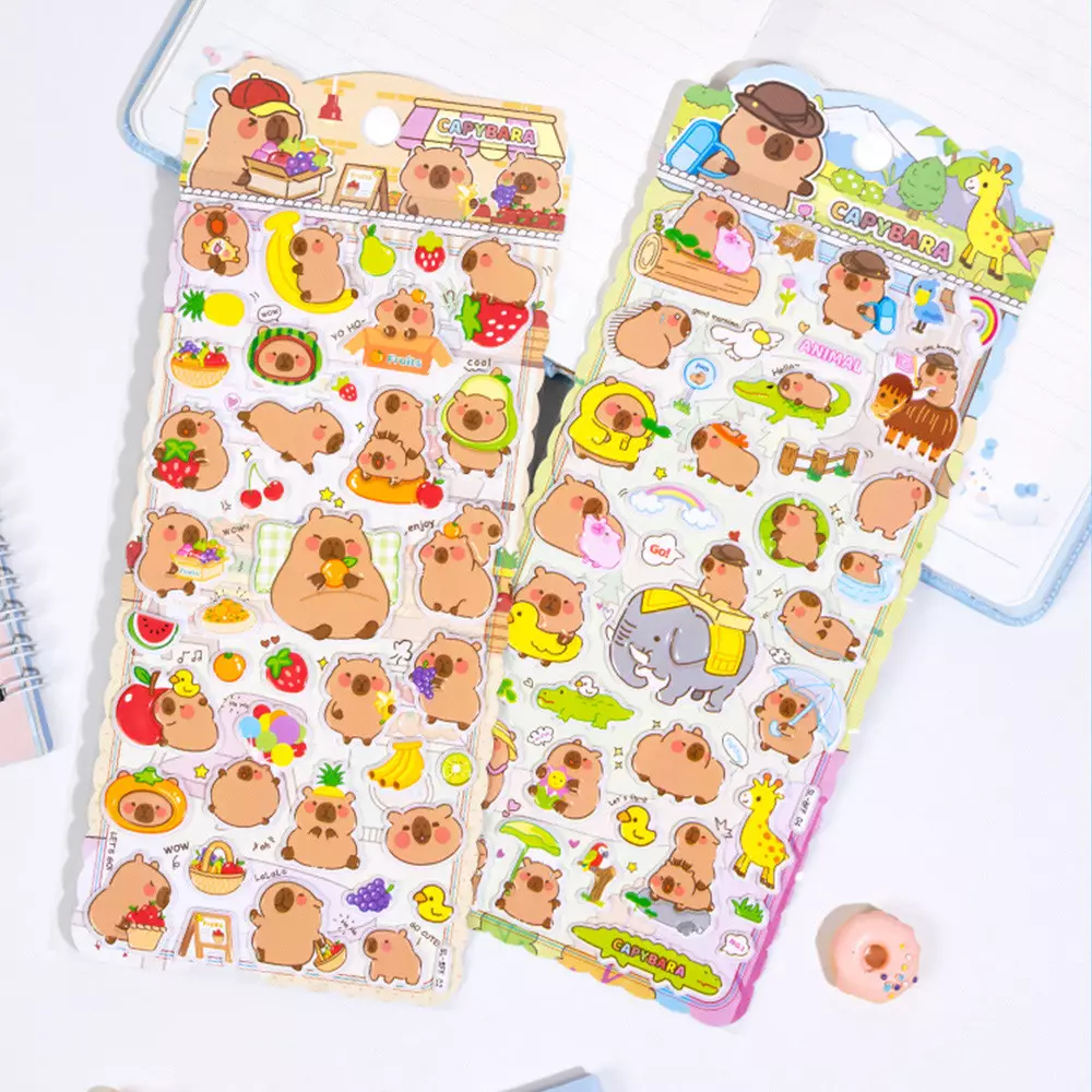 KIDDY FUN STIKER CAPYBARA SERIES SMALL RANDOM