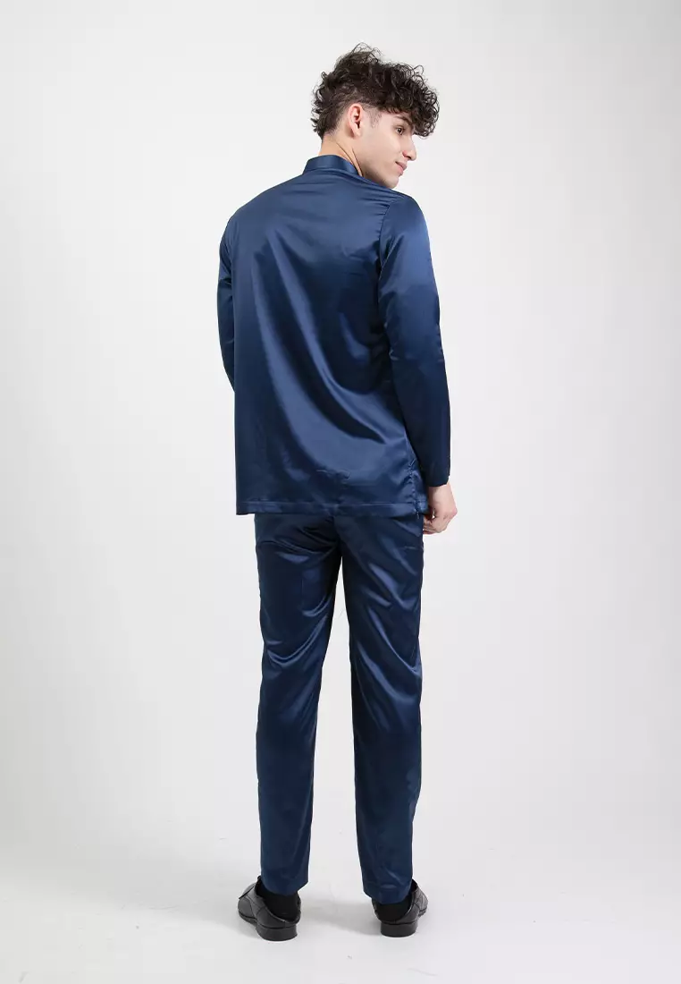 Alain Delon Slim Fit Baju Melayu - 19024006-39Navy