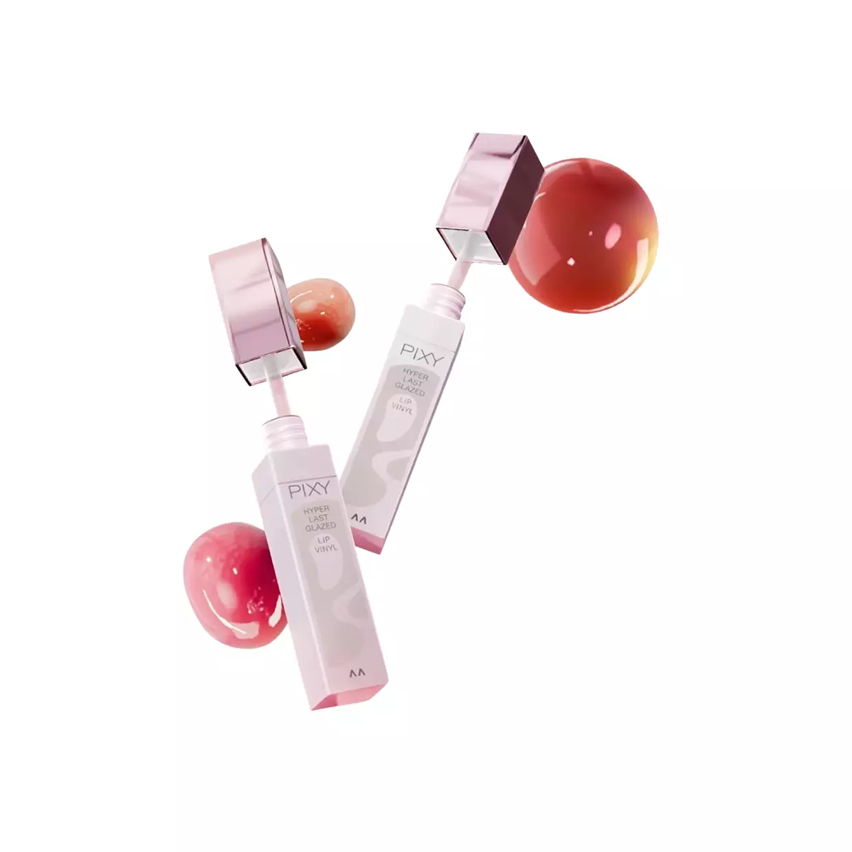 PIXY Hyperlast Glazed Lip Vinyl - 02 Coral Courage