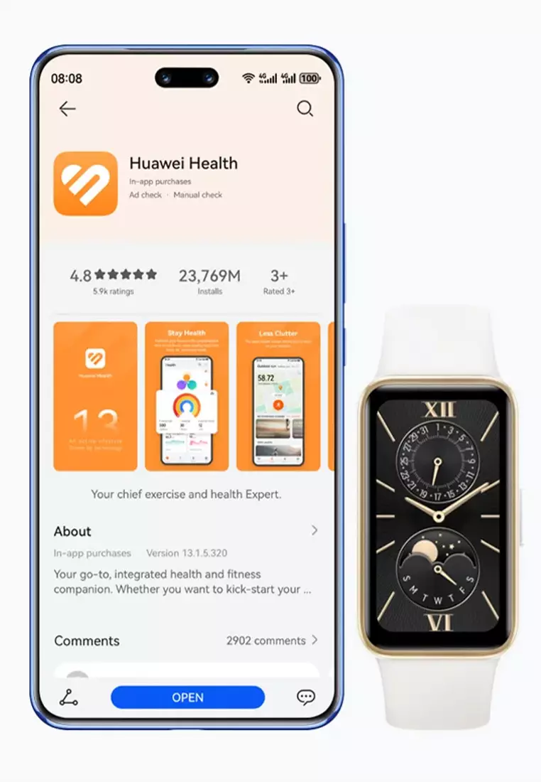 HUAWEI Band 9 Smartband | Comfort Wear | Sleep Health | 14 days Battery - Lemon Yellow