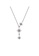 ZITIQUE silver Women's Three Diamond Embedded Eight-pointed Stars Necklace - Silver DE413AC09B1DB0GS_1
