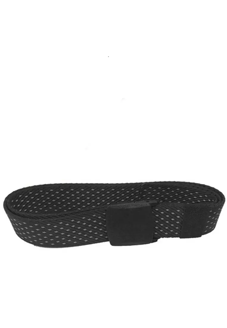 Jhoseph Tali Ikat Pinggang Anti Xray Plastik Non Metal Material Canvas ORIGINAL - Black