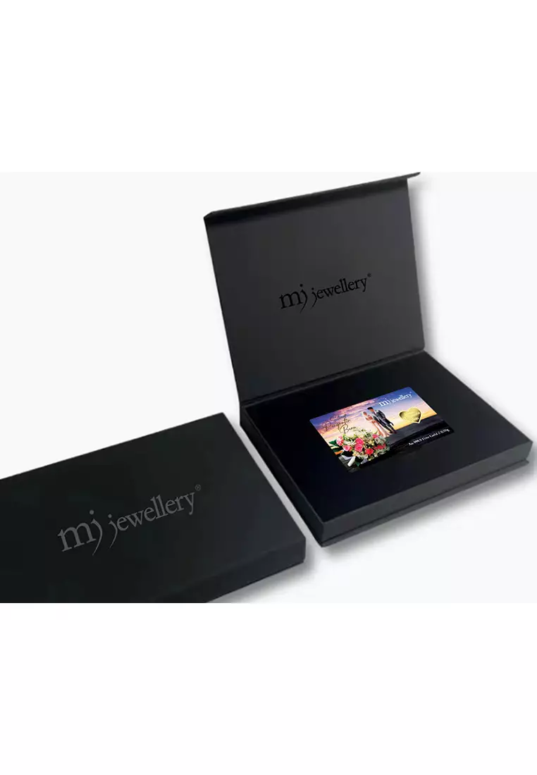 5G Gold Collection 999.9/24K Wedding Series Gold Bar (0.5g)