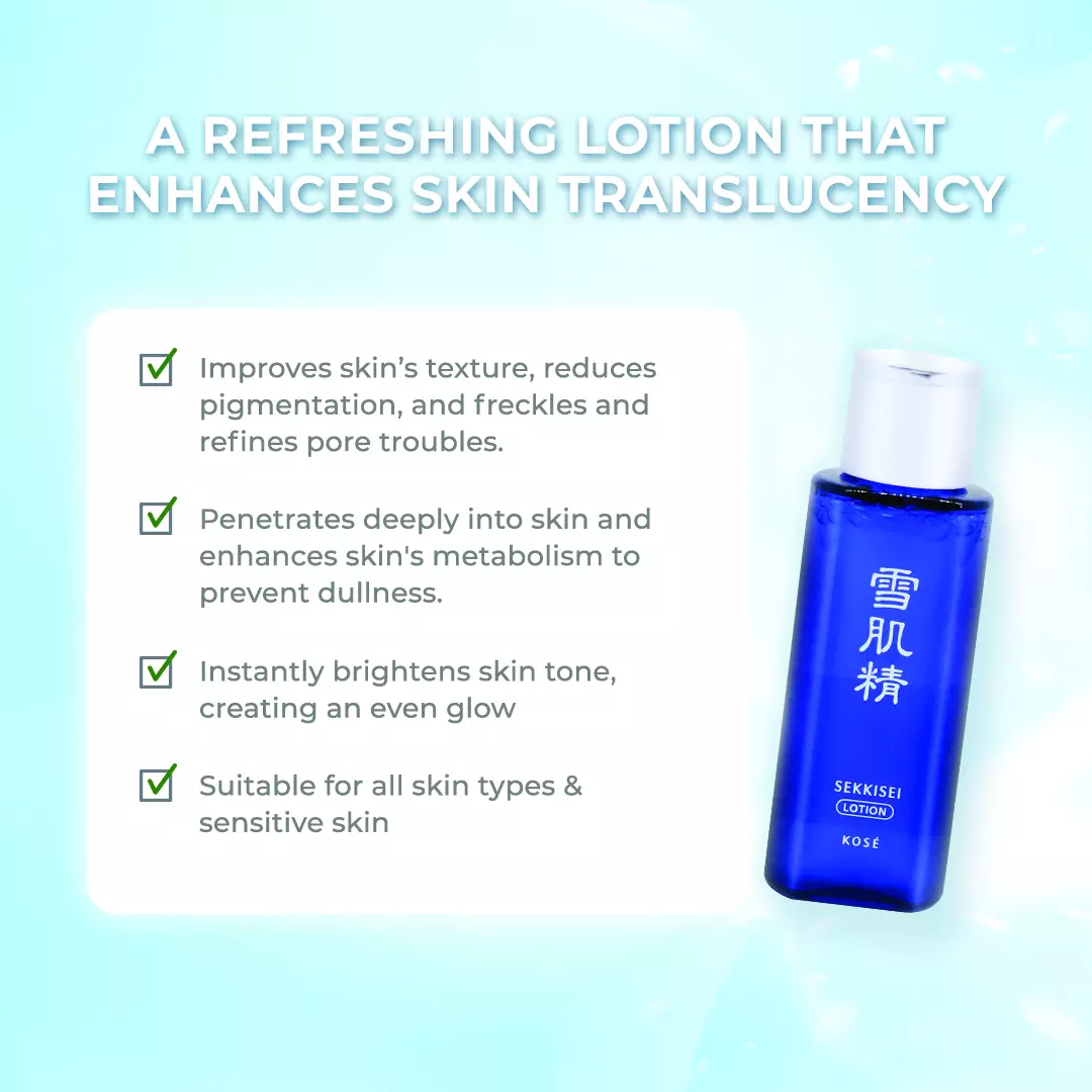 KOSE Moist Full Package SEKKISEI ESSENTIAL SOUFFLE 140ml dan SEKKISEI LOTION 24ml