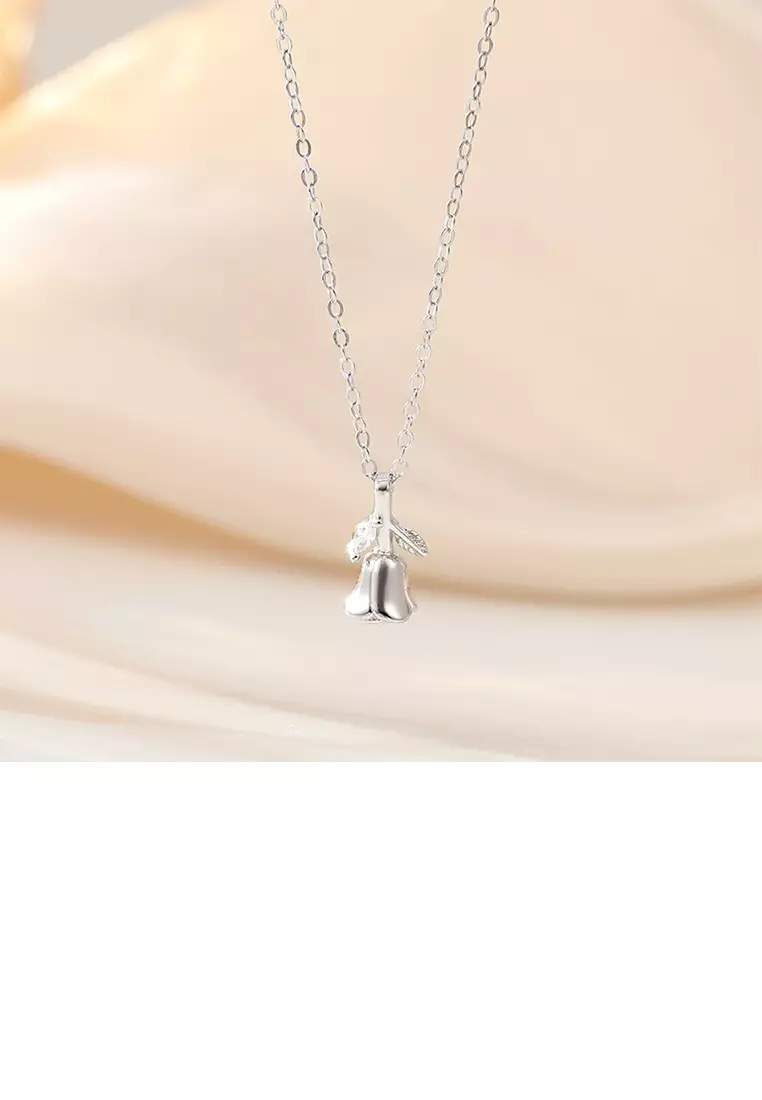 Glamorousky 925 Sterling Silver Simple Cute Tulip Pendant with Necklace  2024 | Buy Glamorousky Online | ZALORA Hong Kong