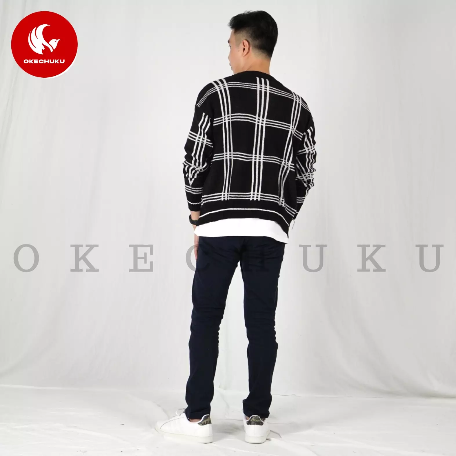  CARDIGAN MINGYU Outer Outwear Cardi Korea Kardigan - Hitam