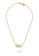 Aquae Jewels yellow Necklace Leaf of Hope 18K Gold and Diamonds - Yellow Gold C38D1ACCE63BC7GS_1