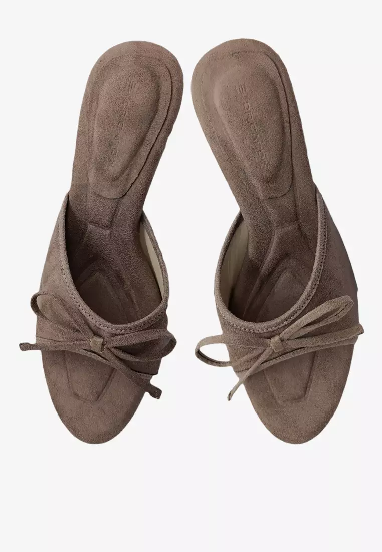 Dr Cardin Women Lush Eve 2-inch Heels | Satin | Suede L-RNZ-9339