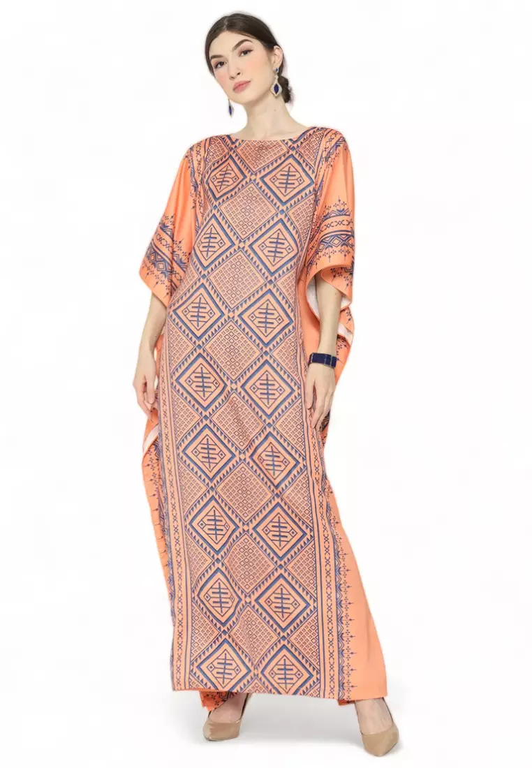 Kanzi Exclusive Short Sleeve Songket Kaftan