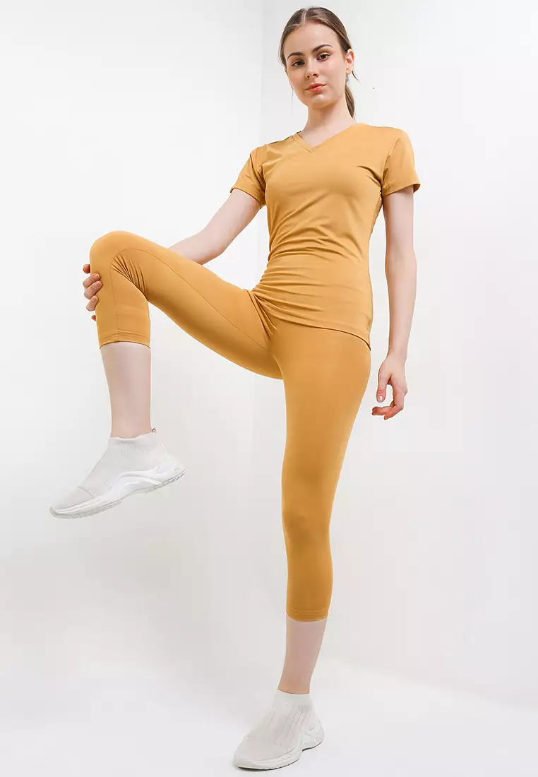 Celana Panjang Legging Olahraga Ladies Sport Long Pants Active Sport Olahraga Senam Yoga Pilates Gym Ketat Spandex