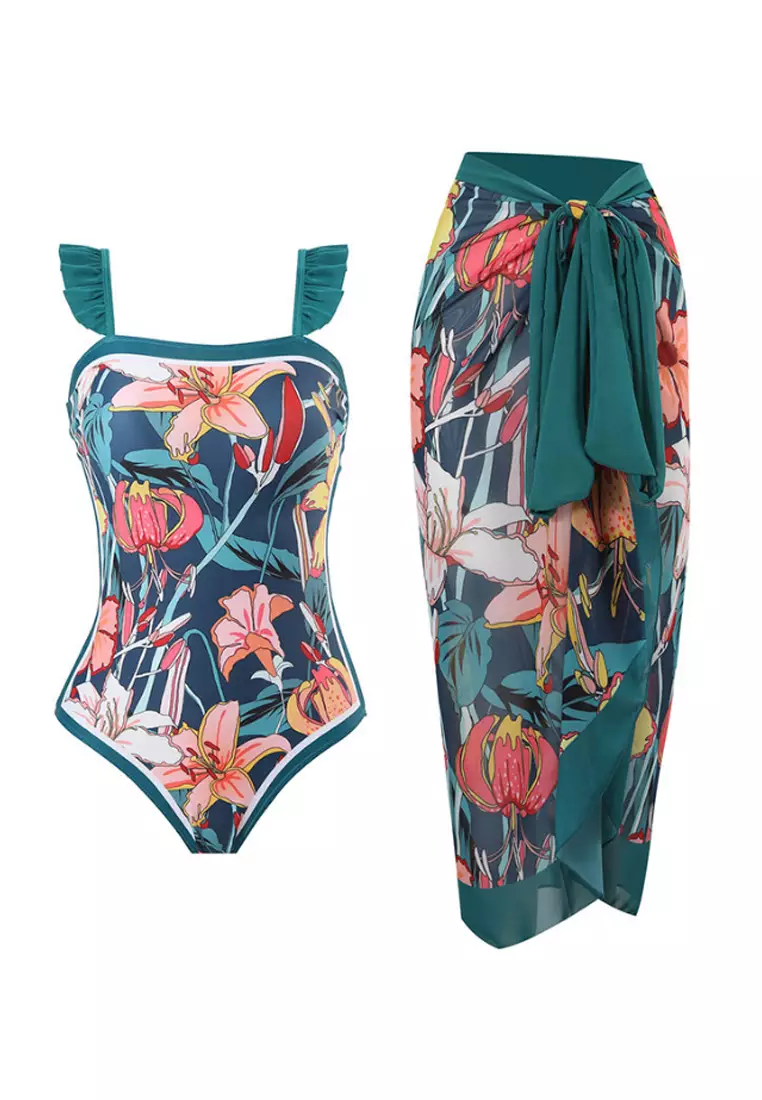 Matching one piece best sale bathing suits