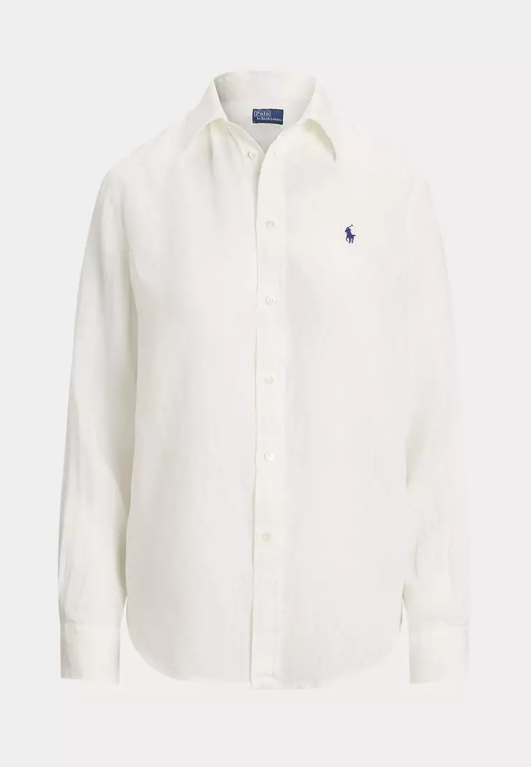 Classic Fit Linen Long Sleeve Shirt