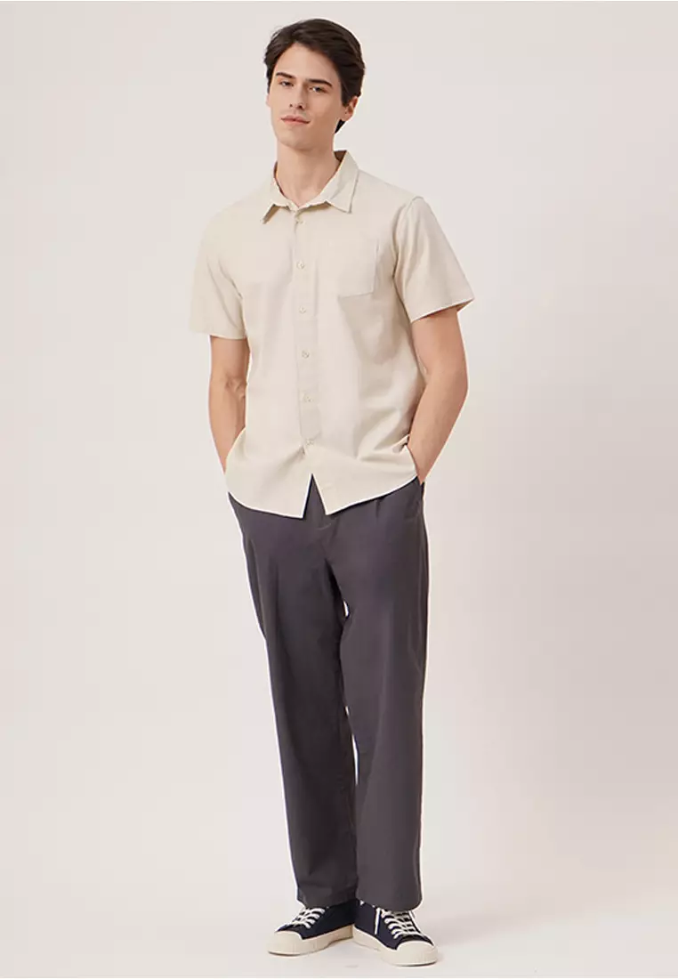 Polo Ralph Lauren Solid Linen Short-Sleeve Woven Shirt