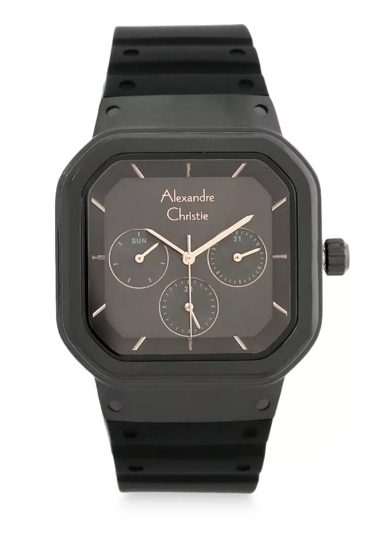 Alexandre Christie Jam Tangan Wanita - Black - Silicon - 2811 SSBFRIPBARG