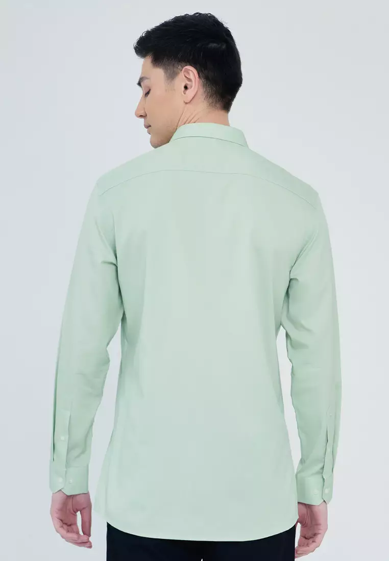 Slim Fit Textured Dress Shirt