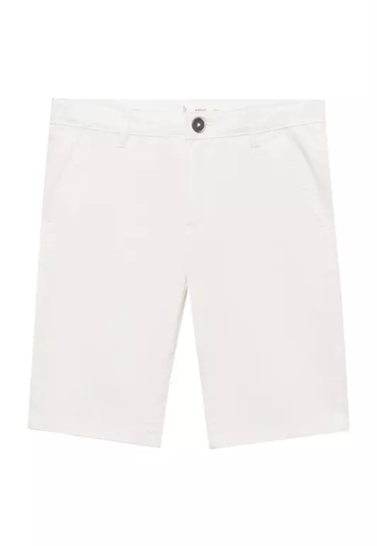 Slim-Fit Chino Cotton Bermuda Shorts